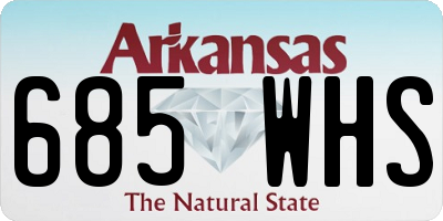 AR license plate 685WHS