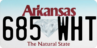 AR license plate 685WHT