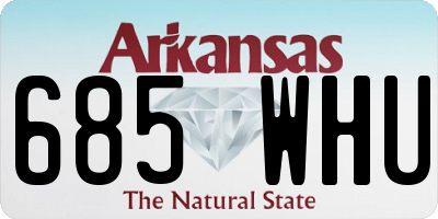 AR license plate 685WHU