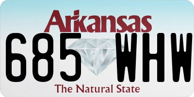AR license plate 685WHW