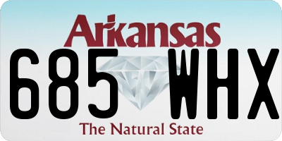 AR license plate 685WHX