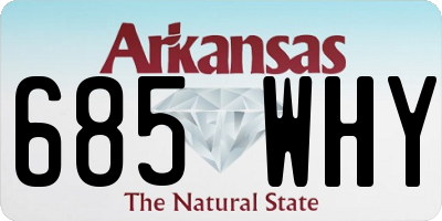 AR license plate 685WHY