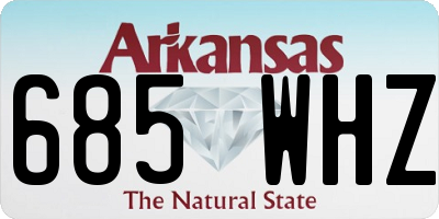 AR license plate 685WHZ