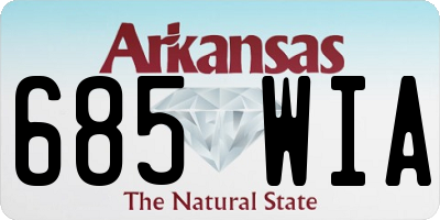 AR license plate 685WIA