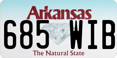 AR license plate 685WIB