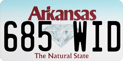 AR license plate 685WID