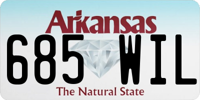 AR license plate 685WIL