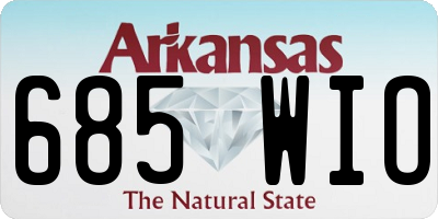 AR license plate 685WIO
