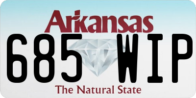 AR license plate 685WIP