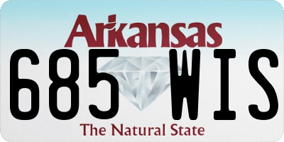 AR license plate 685WIS