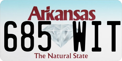 AR license plate 685WIT