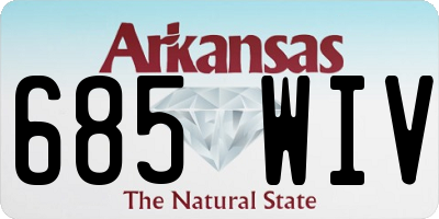 AR license plate 685WIV