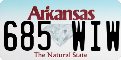 AR license plate 685WIW