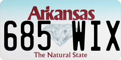 AR license plate 685WIX