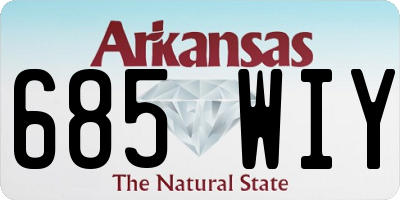 AR license plate 685WIY