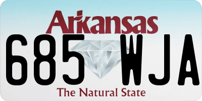 AR license plate 685WJA