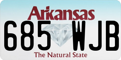 AR license plate 685WJB