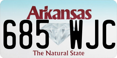 AR license plate 685WJC