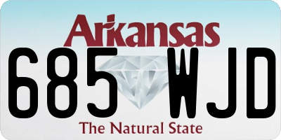 AR license plate 685WJD