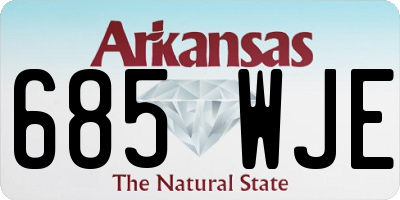 AR license plate 685WJE