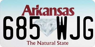 AR license plate 685WJG