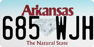 AR license plate 685WJH