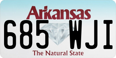 AR license plate 685WJI