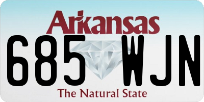 AR license plate 685WJN