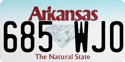 AR license plate 685WJO