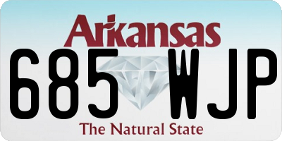 AR license plate 685WJP