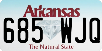 AR license plate 685WJQ