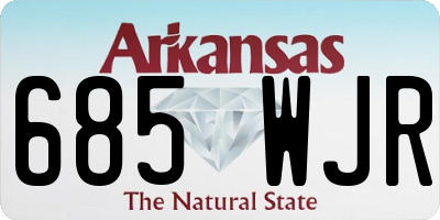 AR license plate 685WJR