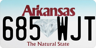 AR license plate 685WJT