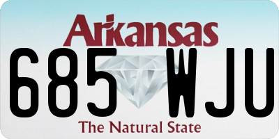 AR license plate 685WJU