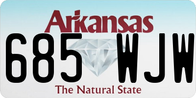AR license plate 685WJW