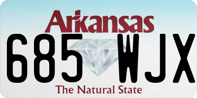 AR license plate 685WJX