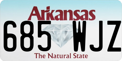 AR license plate 685WJZ