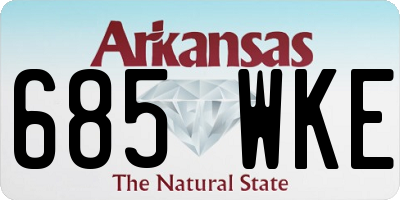 AR license plate 685WKE