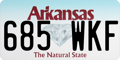 AR license plate 685WKF