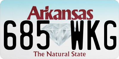 AR license plate 685WKG