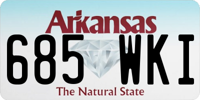 AR license plate 685WKI