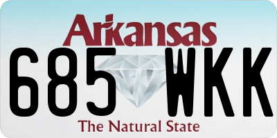 AR license plate 685WKK