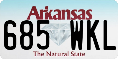 AR license plate 685WKL