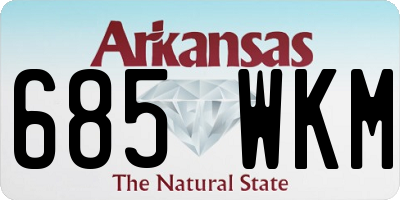AR license plate 685WKM