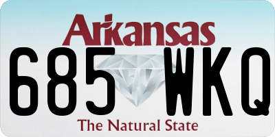 AR license plate 685WKQ