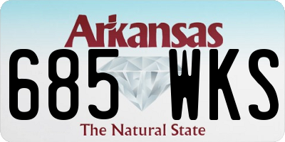 AR license plate 685WKS