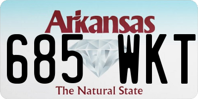 AR license plate 685WKT