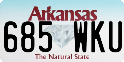 AR license plate 685WKU