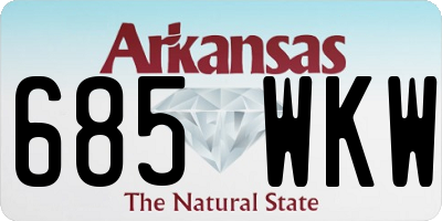 AR license plate 685WKW