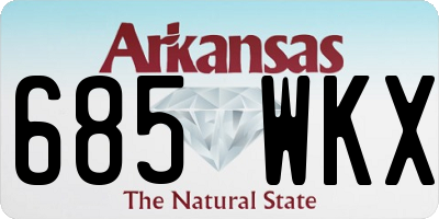 AR license plate 685WKX